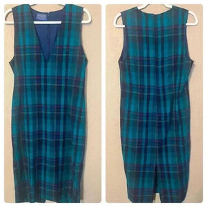 Vintage Pendleton Plaid Dress 